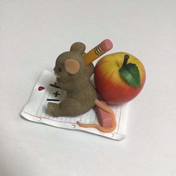 Fitz & Floyd Charming Tails Mouse Figurine You've Taught Me So Much Teacher Gift - Picture 15 of 16
